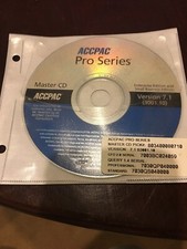ERP NEVER USED ACCPAC PRO SERIES MASTER CD V7.1. Enterprise, Professional, SB. picture