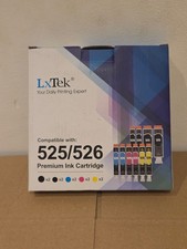 Canon LX Tek 525 526 Compatible Ink Cartridges 10 Pack Mixed Sealed Opened Box picture