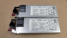 Lot of 2 HPE 866729-001 865408-B21 POWER SUPPLY 500W  HSTNS-PL40-1 picture