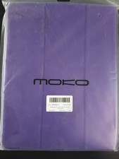 MoKo Purple Synthetic Leather Folding Folio Case for iPad Air 13 2024 with Stand picture