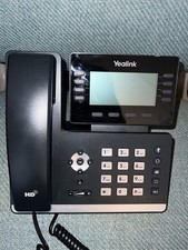 Yealink SIP-T53 12-Line Gigabit IP Desk Phone Backlit LCD Black - Good Condition picture
