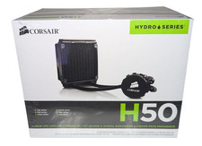 Corsair Hydro Series H50 Liquid CPU Cooler New Sealed Vintage PC CW-9060006-WW picture