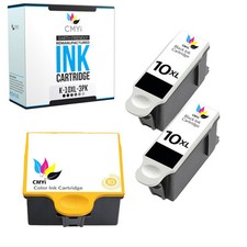 CMYi Replacement Ink Cartridges for Kodak 10XL Black Color 3 PK 10 XL Cartridge picture