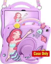 Case for iPad 10th Generation 10.9 Inch - Cute Cartoon Purple Mermaids with Stan picture