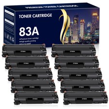 1-10PK Black 83A Toner Cartridge for HP CF283A LaserJet Pro M225dn M225dw LOT picture