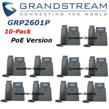 10 Grandstream GRP2601P 2-Line 2 SIP Office Desk Phone PoE Bundle Lot picture