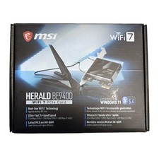 MSI HERALD BE9400 WiFi 7 PCIe Card Bluetooth 5.4 Tri-Band picture
