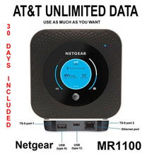 Nighthawk MR1100 | AT&T 4G LTE Unlimited Data | Ready to Use Hotspot + 1st Month picture