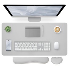 Bloss Leather Desk Pad and Keyboard Wrist Rest, Large Mouse Pad + Keyboard Pa... picture