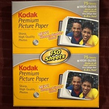 Kodak  Lot (2) Premium Picture Paper, High Gloss, 4x6'' (75 Sheets x2=150) picture