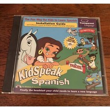 Kidspeak Spanish (PC-CDROM) For Ages 6+ by Transparent Language - New Sealed. picture