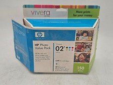 HP PHOTO VALUE PACK CUSTOM 02 SERIES, 6 HP INK CARTRIDGES Expired Box picture