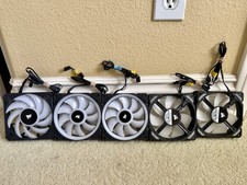 Corsair Fans 5x Black 120mm RGB  1 AF Elite, 2 RWF0022, 2 31-004896 picture