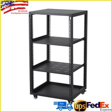 Heavy Duty 12U 15U 20U Open Frame Network Rack with 4 Casters for IT & AV Gear picture