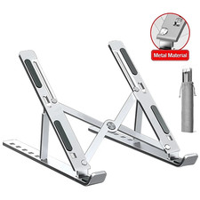 Aluminum Alloy Laptop Holder Stand Adjustable Foldable Portable for Notebook Com picture