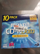 Lot Of 10 Maxell CD-RData CD Recordable, New Sealed CD-R picture
