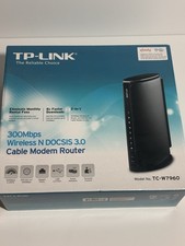 TP-Link TC-W7960 DOCSIS 3.0 Wireless N Cable Modem Router 300Mbps w/ Box picture