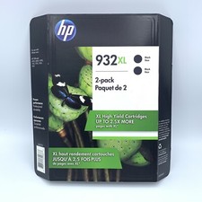 OEM Genuine HP 932 XL 2-Pack High Yield Cartridges Black EXP December 2020 picture