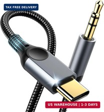 Aux to USB C Audio Cable [4FT], Type C to 3.5mm Aux Cord Hi-Fi DAC Headphone Jac picture