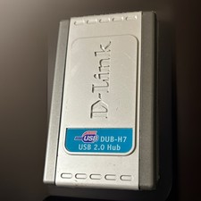 D-Link DUB-H7 7-Port High Speed USB 2.0 Powered Hub Rev A4 w Power Supply Cable picture