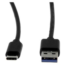Rocstor Y10C145B1 3ft USB-C to USB-A Cable M/M USB 3.0 Black picture