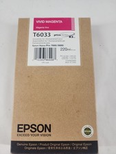 2010 GENUINE EPSON T6053 VIVID MAGENTA 110ml K3 INK STYLUS PRO 4880 picture