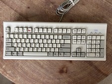 Vintage IBM KB-8923 Mechanical Feel Keyboard PS/2 White 07H0665 Retro Tech 1998 picture