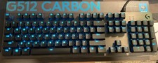 Logitech G512 Carbon RGB mechanical keyboard w/ GX Blue clicky switch picture