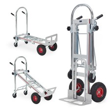 3 in 1 Aluminum Convertible Dolly Cart with Wheels, 1000 Lbs Hand Truck picture