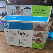 HP Photo Value Pack Custom 57 Tri-color ink cartridge & 100 photo paper Exp 2007 picture