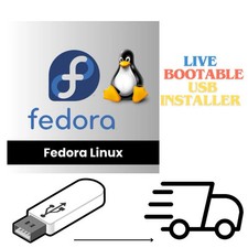 Fedora 43 KDE Live USB Bootable 64 Bit Flash Drive Linux Installer picture