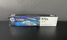 Genuine HP PageWide 972A Yellow Cartridge L0R92AN WARRANTY ENDED 11/2022 picture