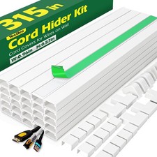 AZEN Cord Hider Kit, 315in Covers for Wires on Wall, M-20P, M-20P  picture