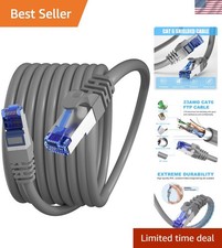 Durable 100ft Cat 6 Shielded Ethernet Cable - Waterproof & Direct Burial Ready picture