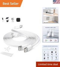 Dual Pack 30FT USB A to C Cable for Blink & Eufy Cameras - Reliable Power Supply picture