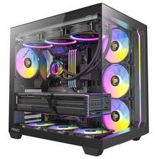 C5 ARGB MidTower ATX PC Case, 7 ARGB PWM Fans, Black picture