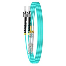 1 PCS Multimode OM3 LC to ST Fiber Patch Cable Duplex 10m/33ft 10G/40G picture