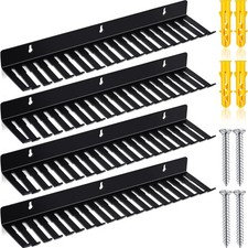 4 Pcs Wall Mountable Cable Hanger Cord Rack Organizer Black Holder with 19 Cable picture