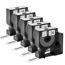 Compatible with Dymo Rhino 18444 S0718600 White Plastic 5X picture