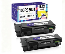 106R03624 2 Pack Compatible 106R03622 Black Toner Phaser 3330 3335 3345 Series picture