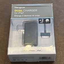 Dual Charger For iPod, iPad, iPhone 2.1 AMP  Targus APA15US  New Sealed picture