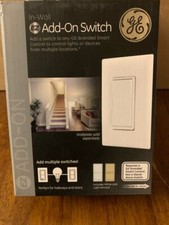 GE Enbrighten 15-Amp 3-Way White and Light Almond Smart Rocker Light Switch picture