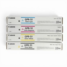 NEW Genuine Canon GPR-51 Toner Cartridge Full Set (B, Y, M, C) OEM SEALED picture