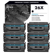 6PK Black High Yield CF226X 26X Toner For HP LaserJet Pro MFP M426dw M426fdn picture