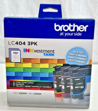 Brand New Brother LC404 3PK Ink Tanks Value Pack Cyan Magenta Yellow EXP. 2026 picture