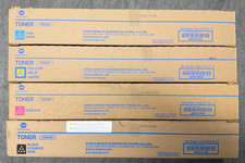 GENUINE KONICA MINOLTA TN626CYMK COLOR TONER SET (C45OI,C550I,C650I) NEWUNOPENED picture