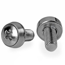 StarTech.com 50 Pkg M6 Mounting Screws for Server Rack Cabinet , TAA (CABSCRE... picture
