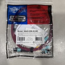 Tripp Lite Breakout Multimode Fiber Cable 400G 50/125 OM4, MTP/MPO-PC to 4X picture