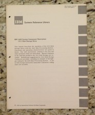 Vintage IBM 1440 System Component Descript, 1311 Disk Storage Drive Reference  picture