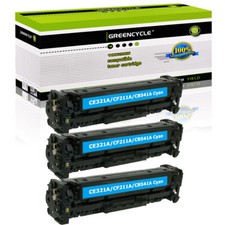 3PK CE321A Cyan Toner Cartridge For HP LaserJet Pro 128A CM1415FN CM1415FNW MFP picture